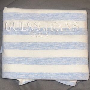 Guess Jeans USA embroidered T-Shirt - Blue and White vintage Guess ASAP Rocky